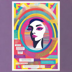 A vibrant and eye-catching poster featuring an imaginative and colorful design