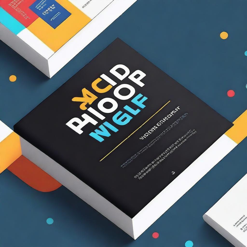 A book cover design for a front-end development book that embodies the essence of the internet