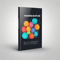 A book cover design for a front-end development book that embodies the essence of the internet