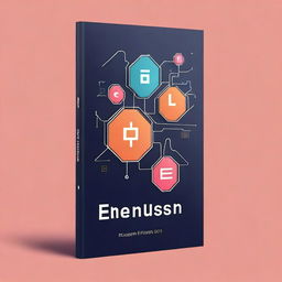 A book cover design for a front-end development book that embodies the essence of the internet