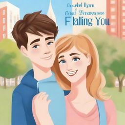 Create a cover for a high school romantic comedy book titled "The Art of Falling for You" by Rachel Flynn