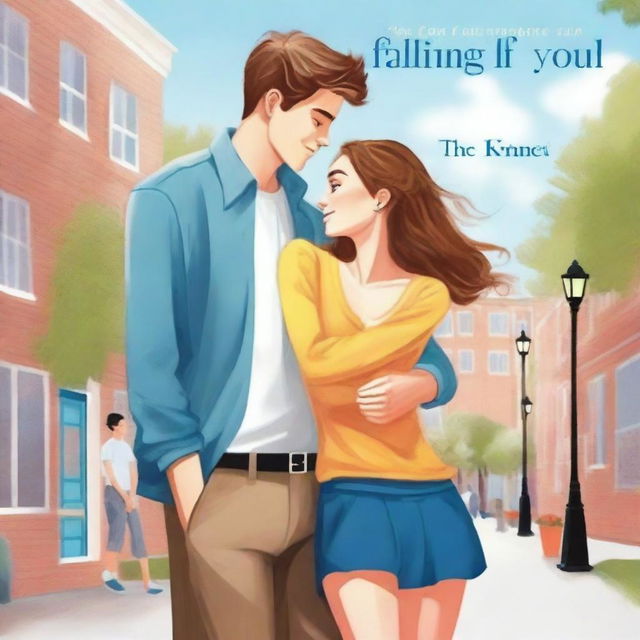 Create a cover for a high school romantic comedy book titled "The Art of Falling for You" by Rachel Flynn