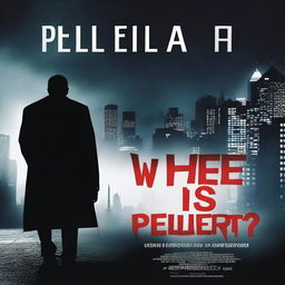 A movie poster for a thriller/investigative film titled 'Where is Pellistri?'