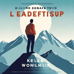 A book cover on leadership, featuring a dynamic and inspiring design