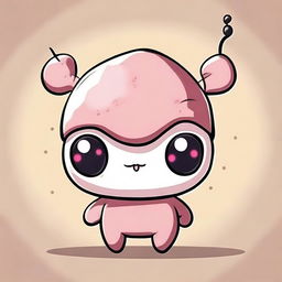 A cute enemy of a cell, designed in a chibi style