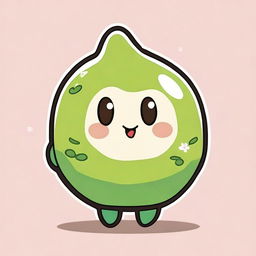 Create a cute representation of a cell in the body, designed in a chibi style