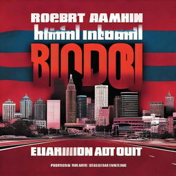 A gripping book cover for the author Robert Marian, titled 'Blood In Blood Out'