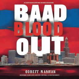 A gripping book cover for the author Robert Marian, titled 'Blood In Blood Out'