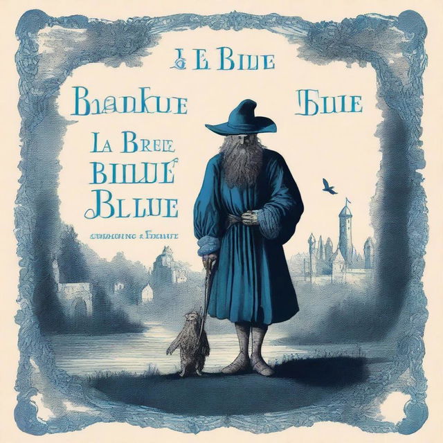 Create a book cover for 'La Barbe bleue' by Charles Perrault, originally published in 1695