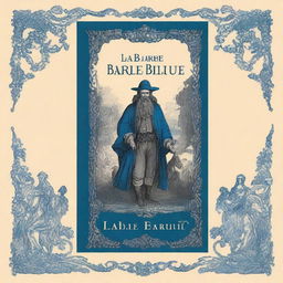 Create a book cover for 'La Barbe bleue' by Charles Perrault, originally published in 1695