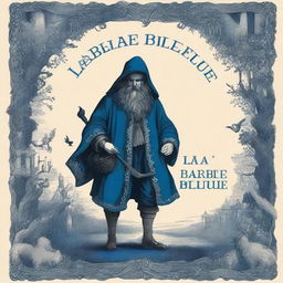 Create a book cover for 'La Barbe bleue' by Charles Perrault, originally published in 1695