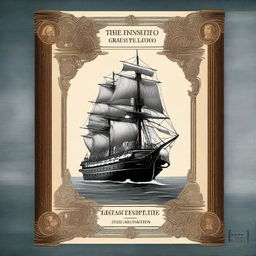 Create a book cover for 'El transatlántico Great Eastern' by Jules Verne, originally published in 1871