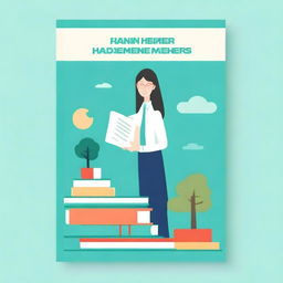 Create a book cover design for a book titled 'Stress Management for Teachers'