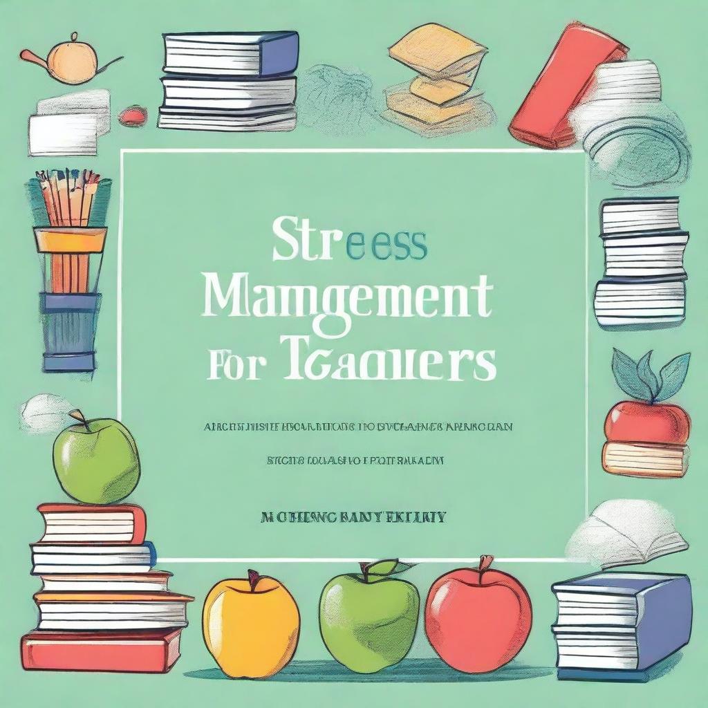 Design a book cover for a book titled 'Stress Management for Teachers'