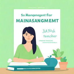 Design a book cover for a book titled 'Stress Management for Teachers'