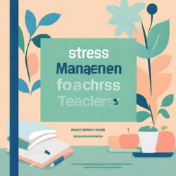 Design a book cover for a book titled 'Stress Management for Teachers'