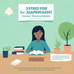 Design a book cover for a book titled 'Stress Management for Teachers'