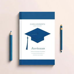 A simple and elegant book cover design for a graduation theme