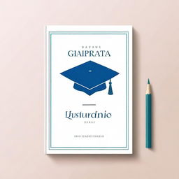 A simple and elegant book cover design for a graduation theme