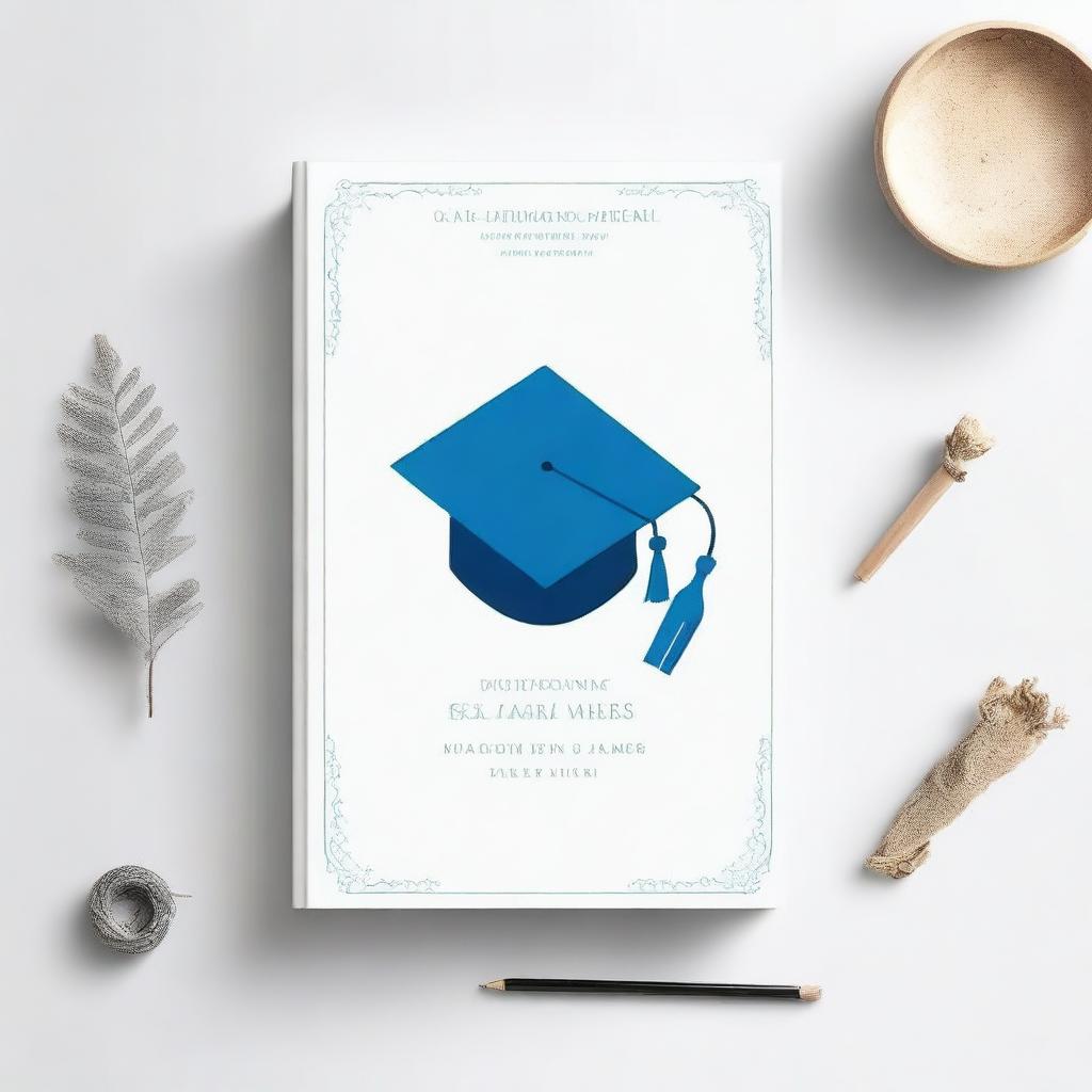 A simple and elegant book cover design for a graduation theme