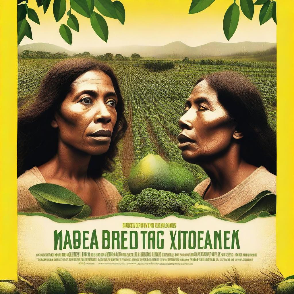 A movie poster for a film that tells the story of three women displaced by the monoculture of yellow avocados