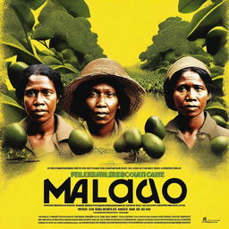 A movie poster for a film that tells the story of three women displaced by the monoculture of yellow avocados