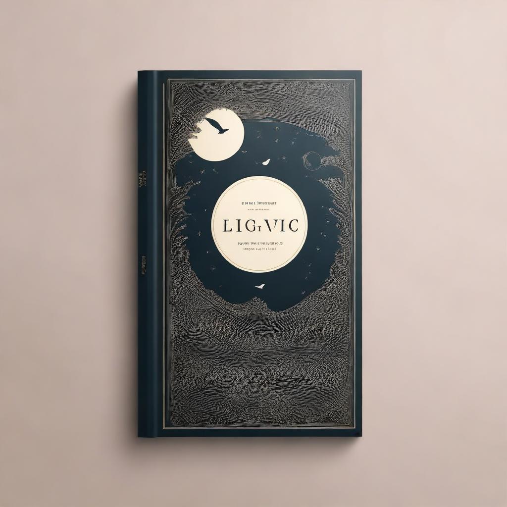 A captivating book cover for a novel, featuring an intriguing and mysterious design