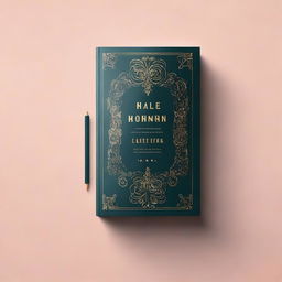 A captivating book cover for a novel, featuring an intriguing and mysterious design