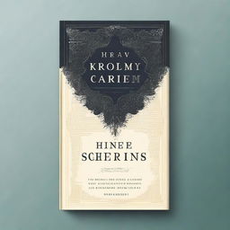 A captivating book cover for a novel, featuring an intriguing and mysterious design