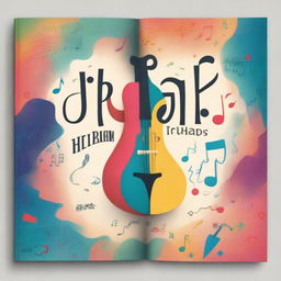 A visually engaging book cover for a music book focused on the topic of triads