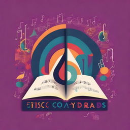 A visually engaging book cover for a music book focused on the topic of triads