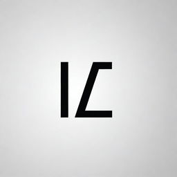 A logo with the initials LZ in a modern, sleek design. The letters should interconnect in some artistic way with bold lines and striking contrast against a minimalistic background