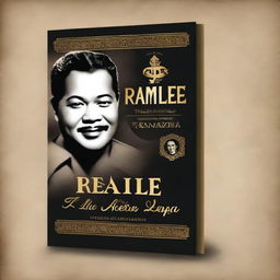 Create a book cover design for a biography titled 'P