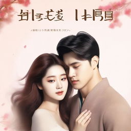 A book cover featuring a Korean man embracing a Latina woman with brown hair and light skin