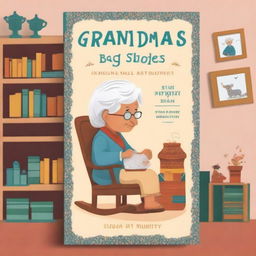 A book cover design for 'Grandma's Bag of Stories' by Sudha Murthy