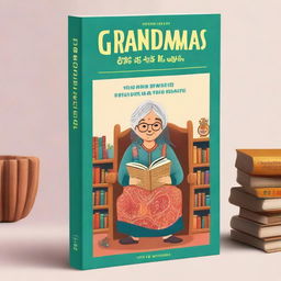 A book cover design for 'Grandma's Bag of Stories' by Sudha Murthy