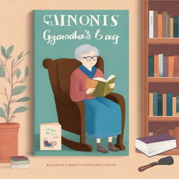 A book cover design for 'Grandma's Bag of Stories'