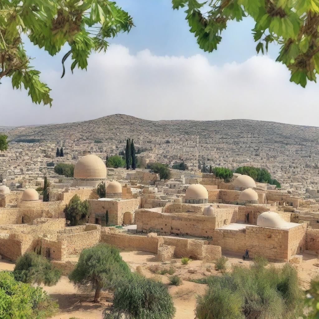 A beautiful landscape of Palestine showcasing its rich cultural heritage and natural beauty