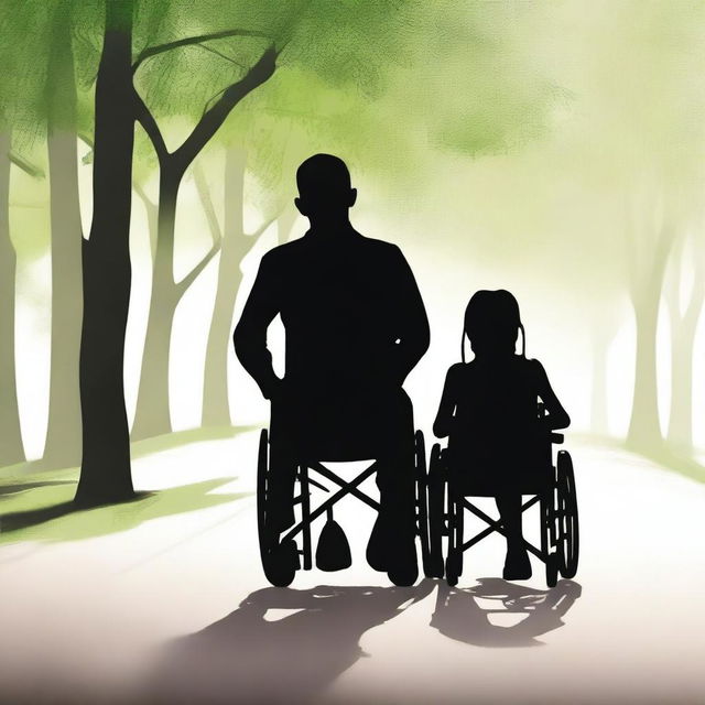 Create a book cover featuring a boy in a wheelchair and his healthy girlfriend holding hands and kissing