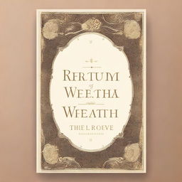 Design a book cover for a storybook titled 'Wisdom of Wealth: The Return She Never Expects'