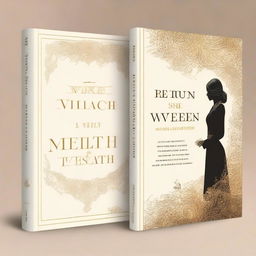 Design a book cover for a storybook titled 'Wisdom of Wealth: The Return She Never Expects'