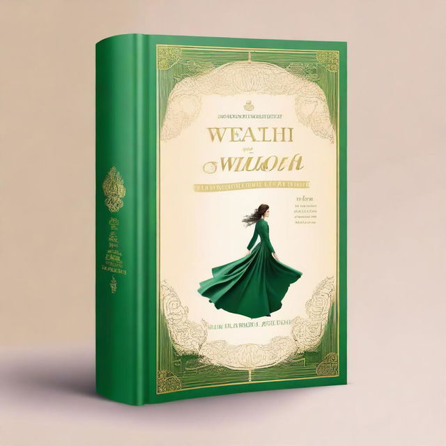 Design a beautiful ebook cover for a storybook titled 'Wisdom of Wealth: The Return She Never Expects'