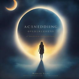 Create a book cover with the title 'Ascending Over Eclipses: A Journey of Resilience, Reflection and Recovery' by Rowan Grey