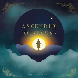 Create a book cover with the title 'Ascending Over Eclipses: A Journey of Resilience, Reflection and Recovery' by Rowan Grey