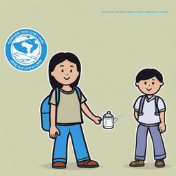 An image depicting the International Day Against Child Labor, featuring the UNRWA logo and highlighting the efforts of the Child Protection Unit