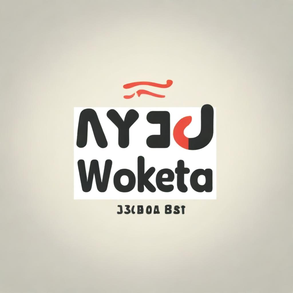 Design a logo that prominently displays the text 'W J P wota jeketi48 people'