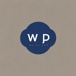 Create a logo that prominently features the text 'W J P'