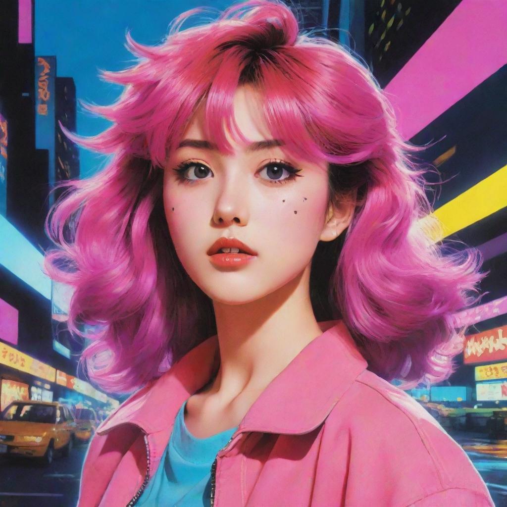 Transform the existing picture into an 80's Anime style image, featuring vibrant colors, exaggerated emotional expressions, and classic 80s anime art themes.