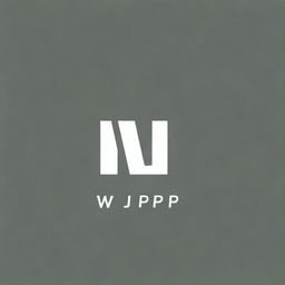 Create a logo that prominently features the text 'W J P'