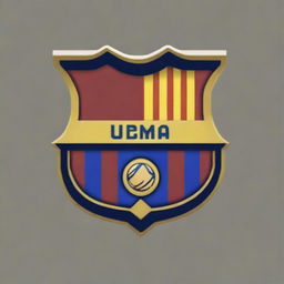 Create a pixel art logo of FC Barcelona